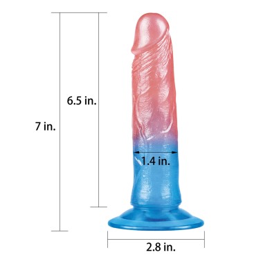 Żelowe dildo penis silikonowy z przyssawką